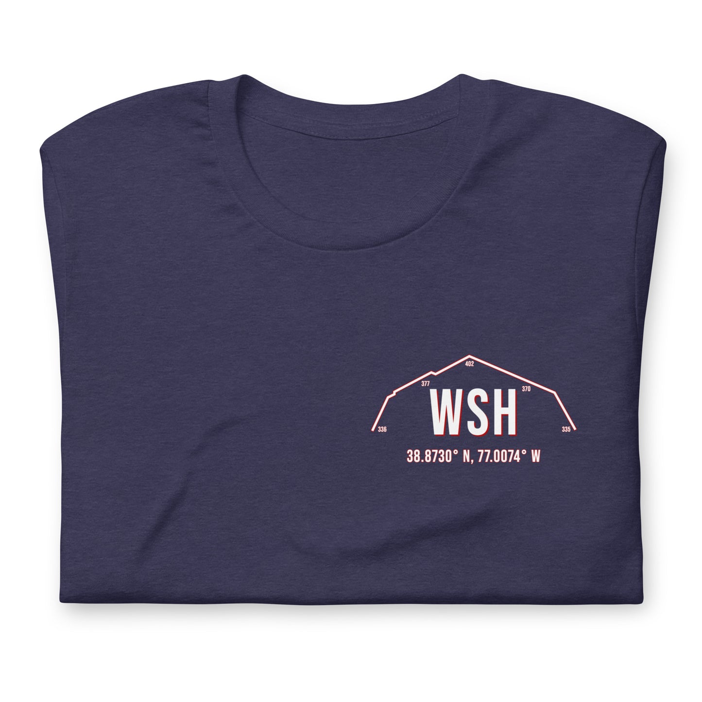 Unisex WSH Outfield Wall T-Shirt | Navy | Red