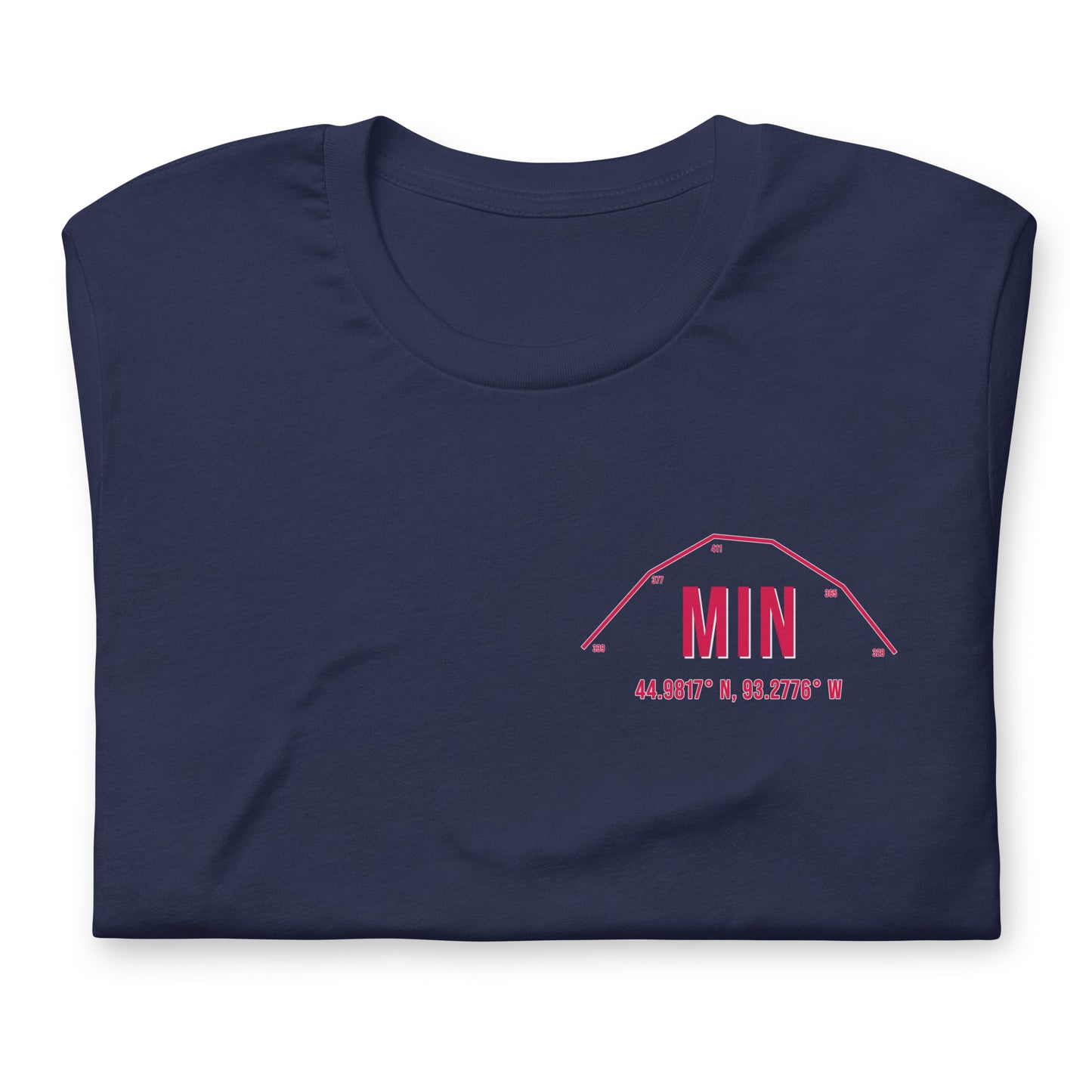 Unisex MIN Outfield Wall T-Shirt | Navy | Gray