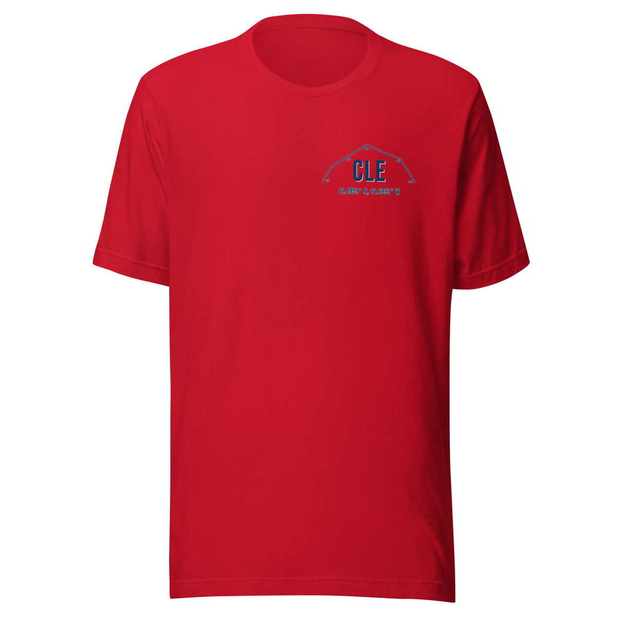 Unisex CLE Outfield Wall T-Shirt | Red | Navy – Shop Maapify