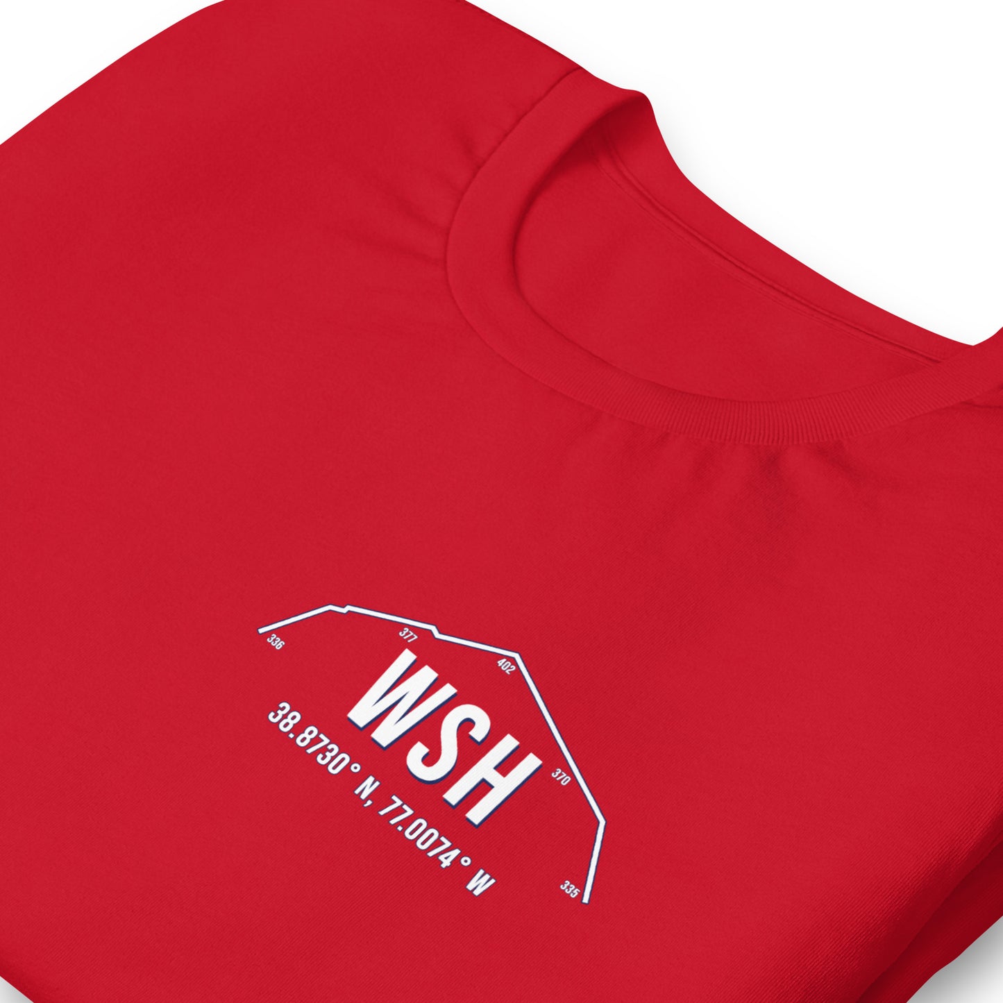 Unisex WSH Outfield Wall T-Shirt | Navy | Red