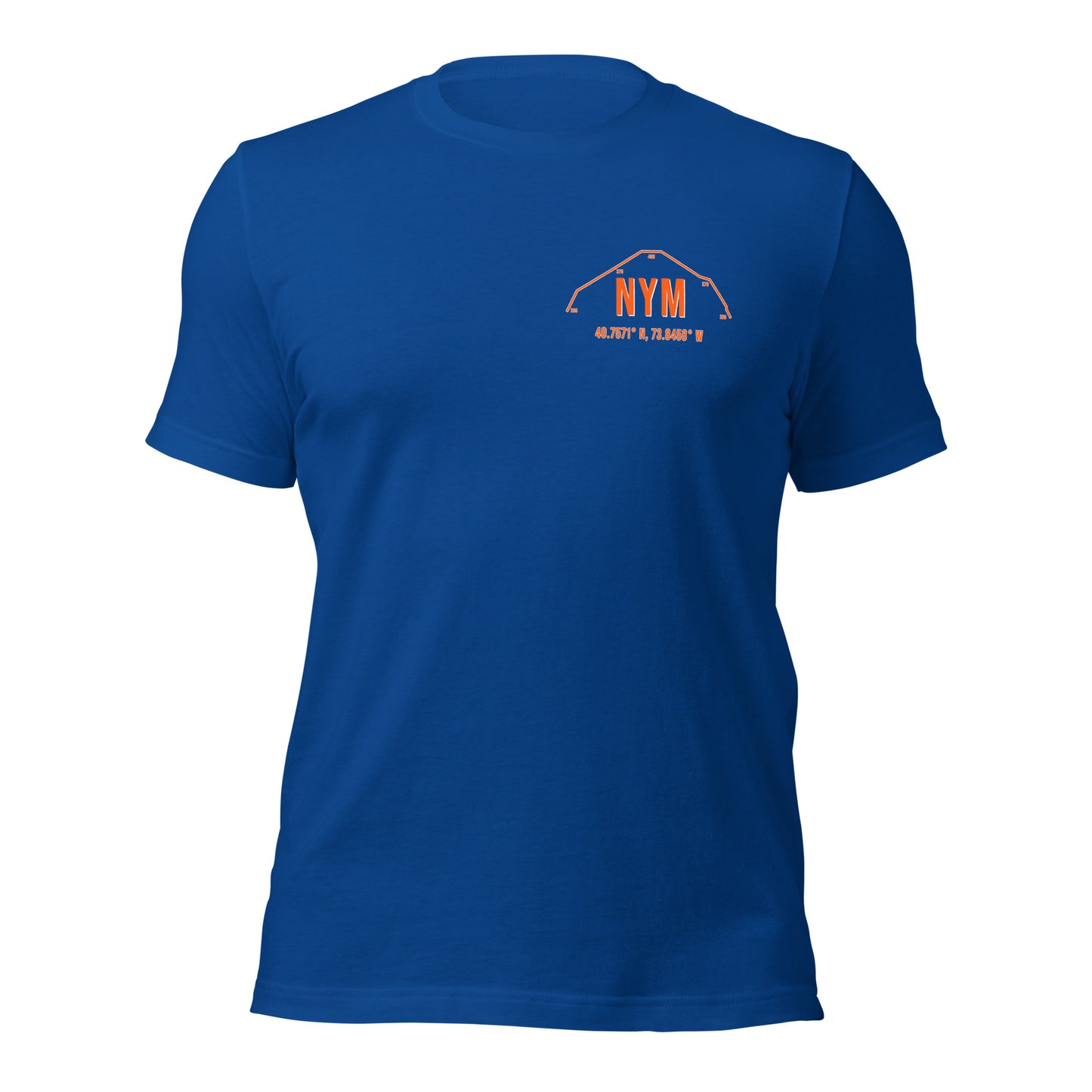 Unisex NYM Outfield Wall T-Shirt | Blue | Orange