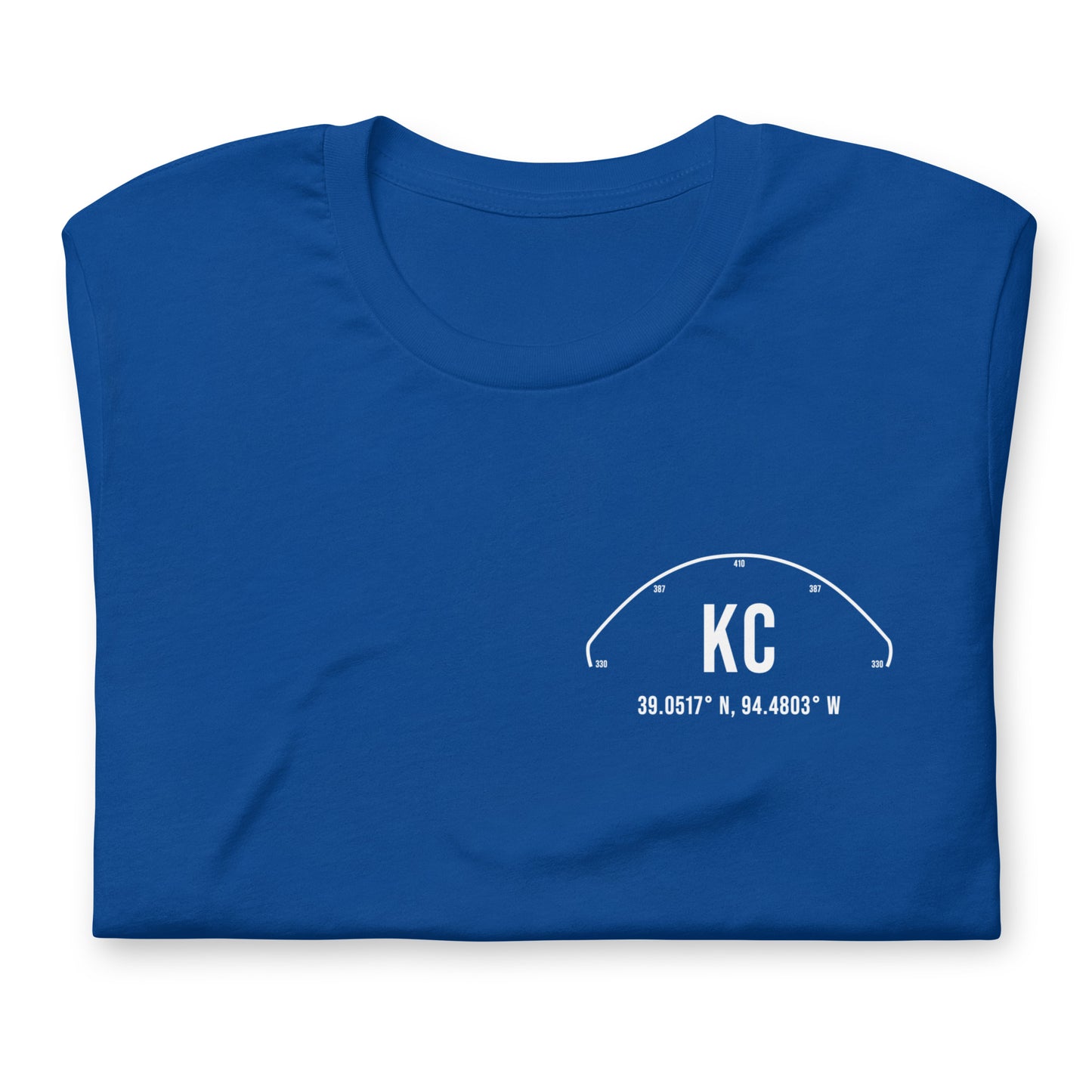 Unisex KC Outfield Wall T-Shirt | Blue | White