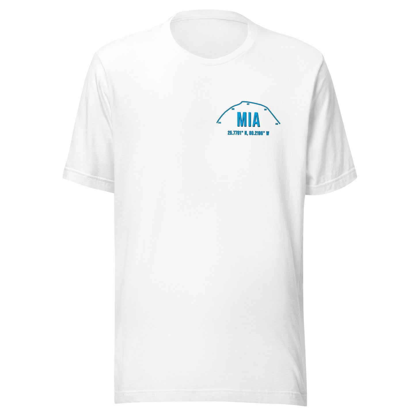 Unisex MIA Outfield Wall T-Shirt | Aqua | White