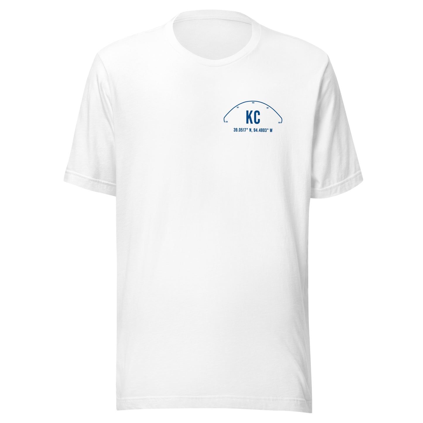 Unisex KC Outfield Wall T-Shirt | Blue | White